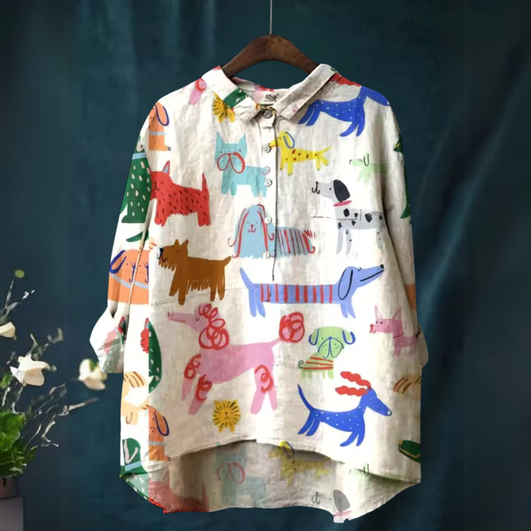 Yuvey Patterned Casual Shirt - Elena Harper