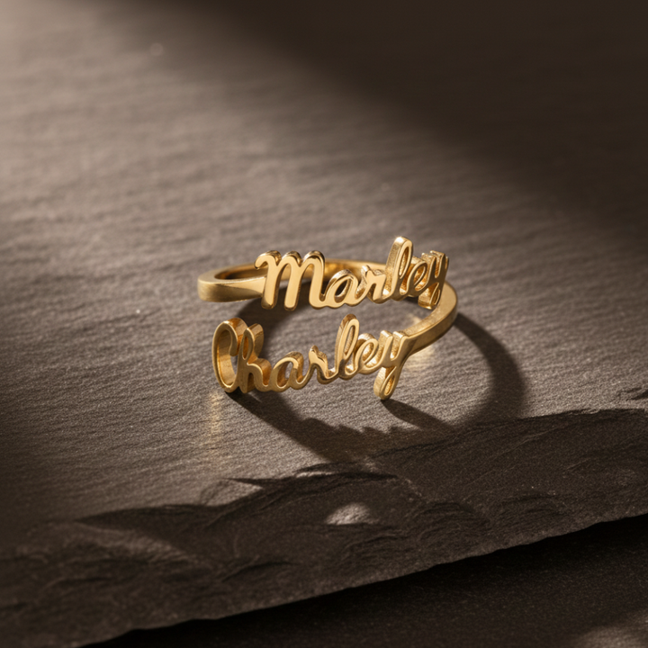Aurelya – Customized Name Ring (50% Off)