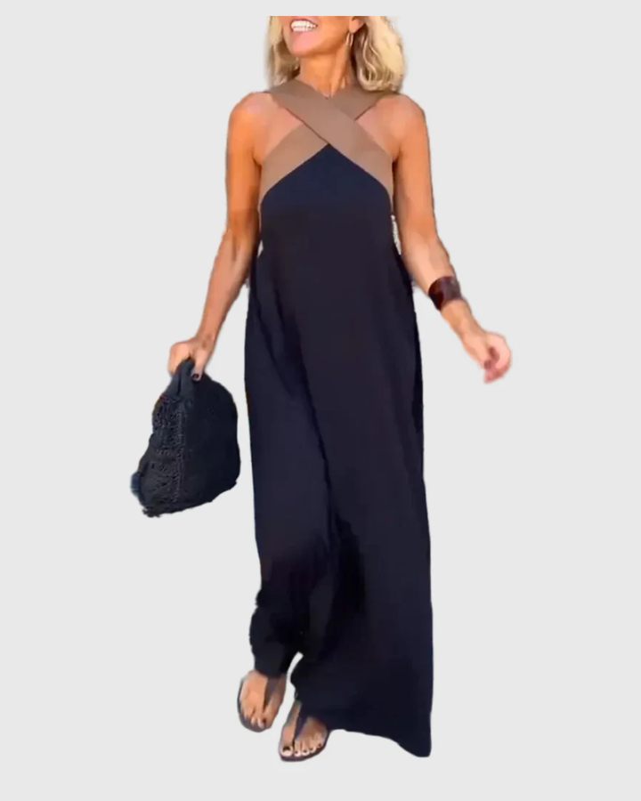 Elena Graceful Flowing Maxi Dress - Elena Harper