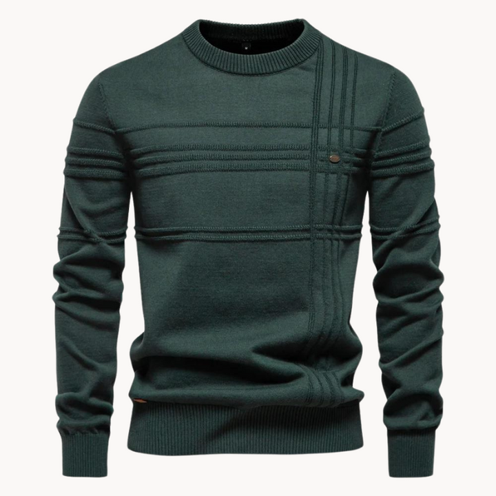 Men's Check Pattern Knitwear - Elena Harper