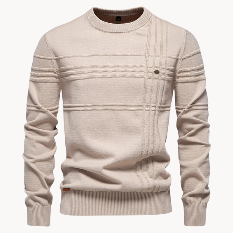 Men's Check Pattern Knitwear - Elena Harper