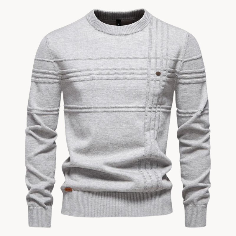 Men's Check Pattern Knitwear - Elena Harper