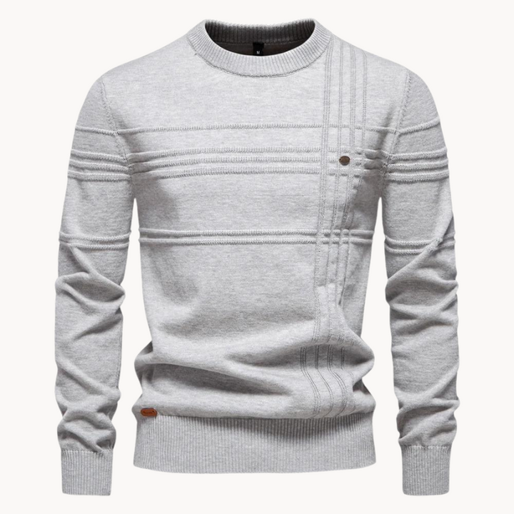 Men's Check Pattern Knitwear - Elena Harper