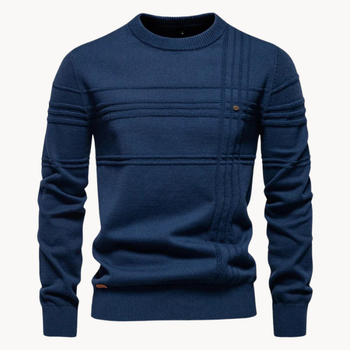 Men's Check Pattern Knitwear - Elena Harper