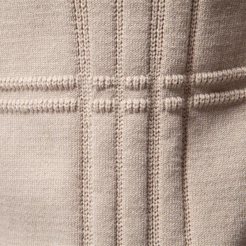 Men's Check Pattern Knitwear - Elena Harper