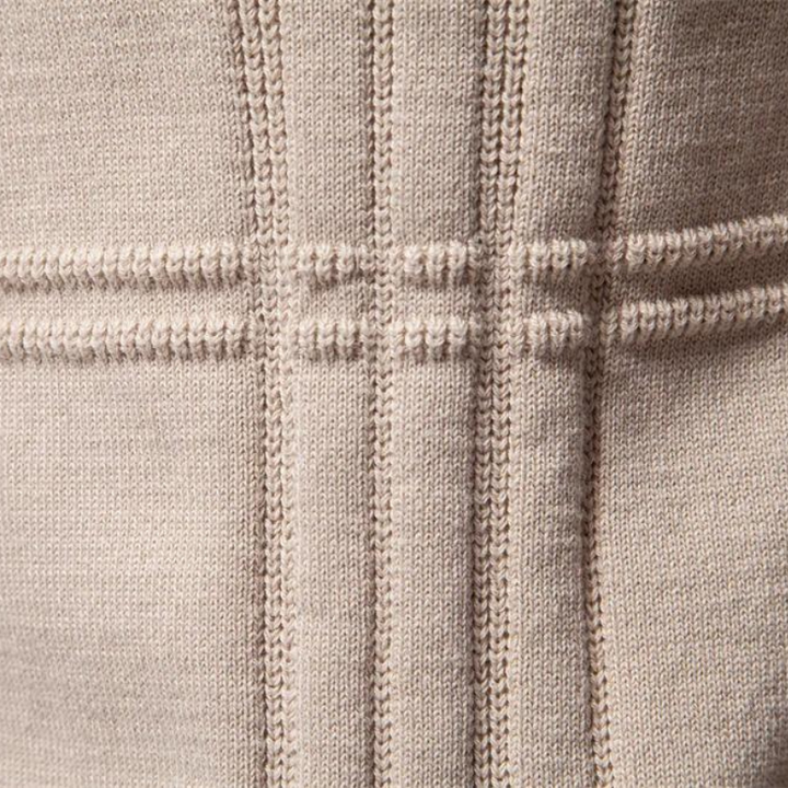 Men's Check Pattern Knitwear - Elena Harper