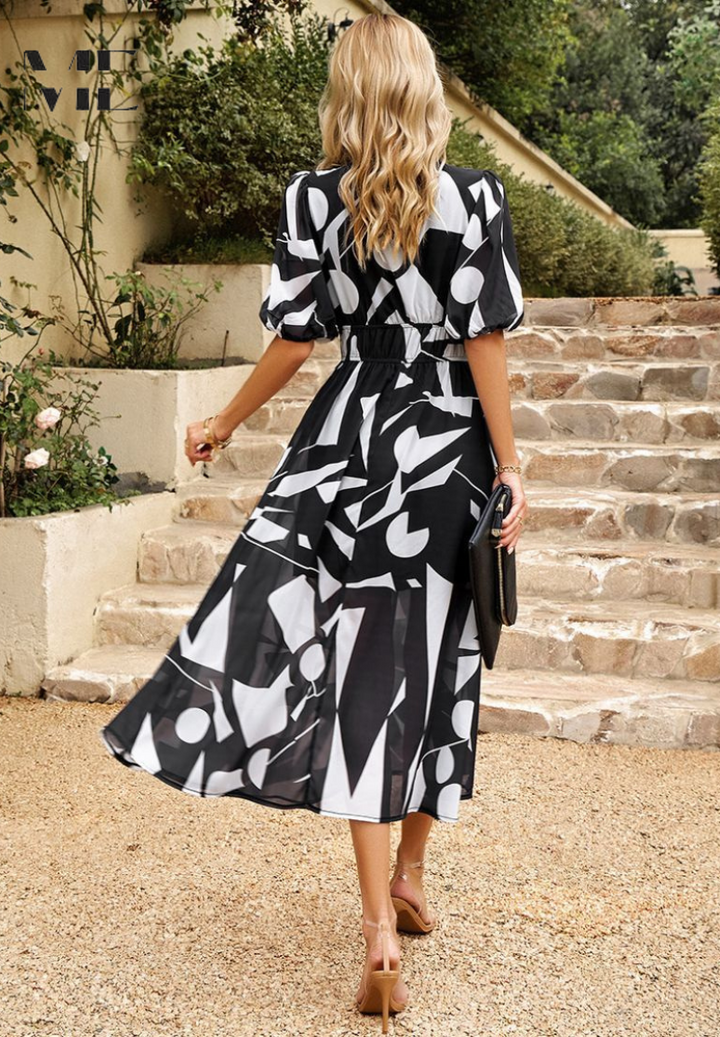 Long Floral Bohemian Dress for Women Lightweight Fabric and Flattering Cut, view 10 - Elena Harper