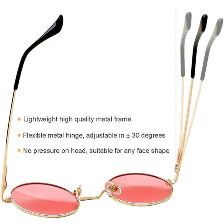 Unisex Round Polarized Sunglasses for Everyday Wear