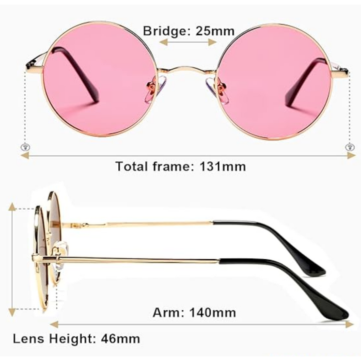 Unisex Round Polarized Sunglasses for Everyday Wear