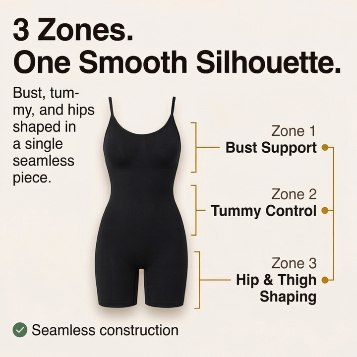 Curvena Sculpting Bodysuit with Easy Off Design - Elena Harper