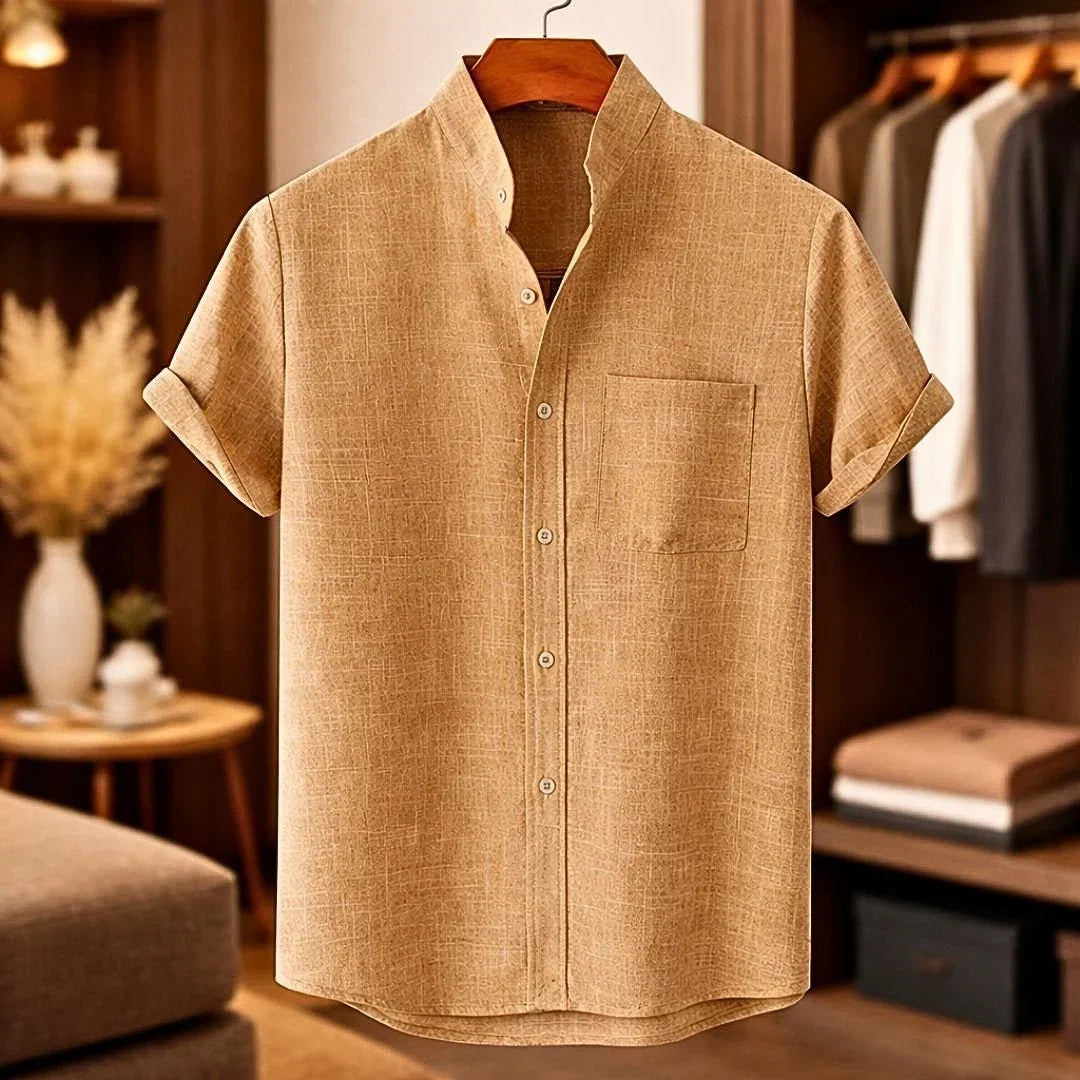 Summer Linen Shirt for Men - Elena Harper