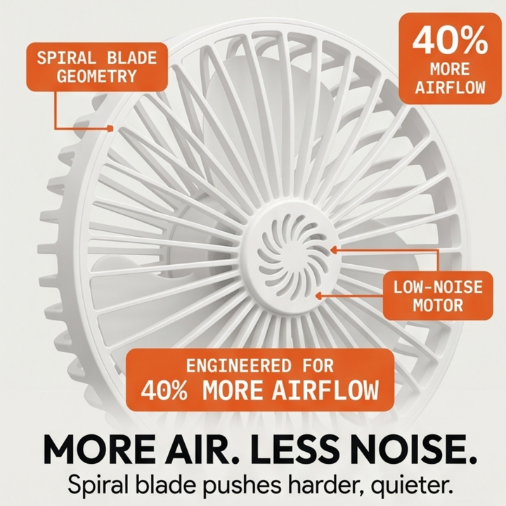 Breezely Plug-In Mini Fan with Flexible Neck - Elena Harper