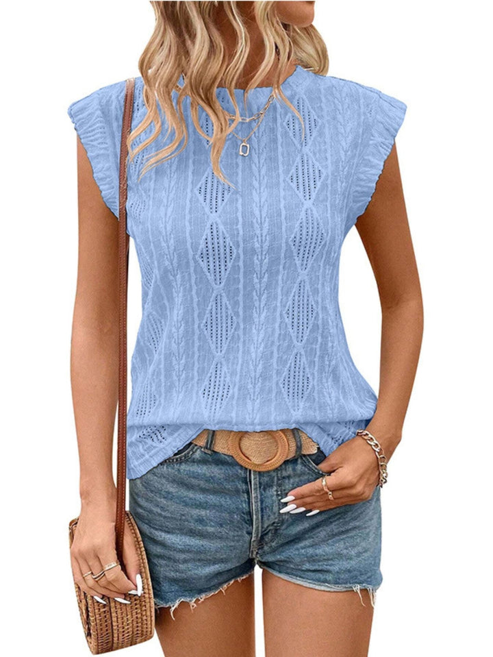 DELICE Lightweight Knit Chic Tee - Elena Harper