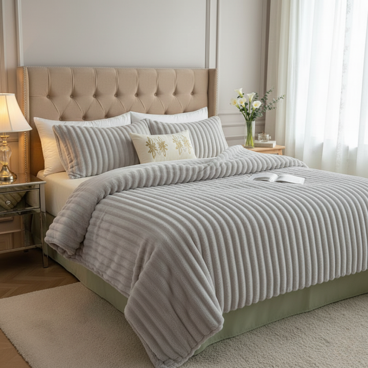 Anori Rabbit Plush Velour Duvet - Elena Harper