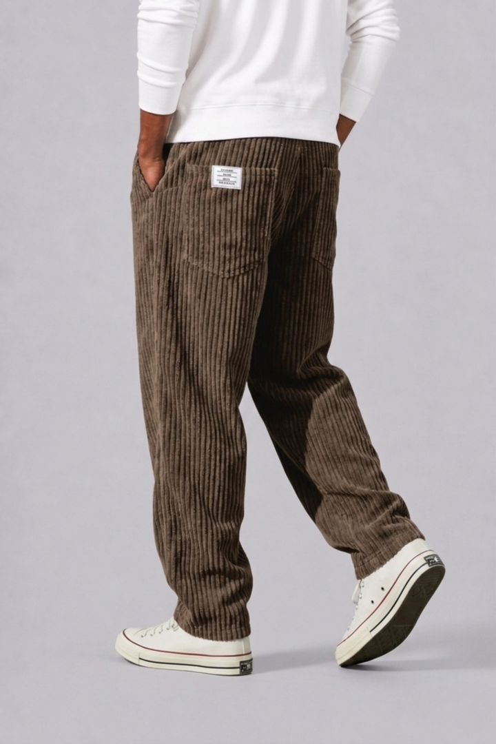 Harrington Oxford | Cord Trousers With Drawstring For Men