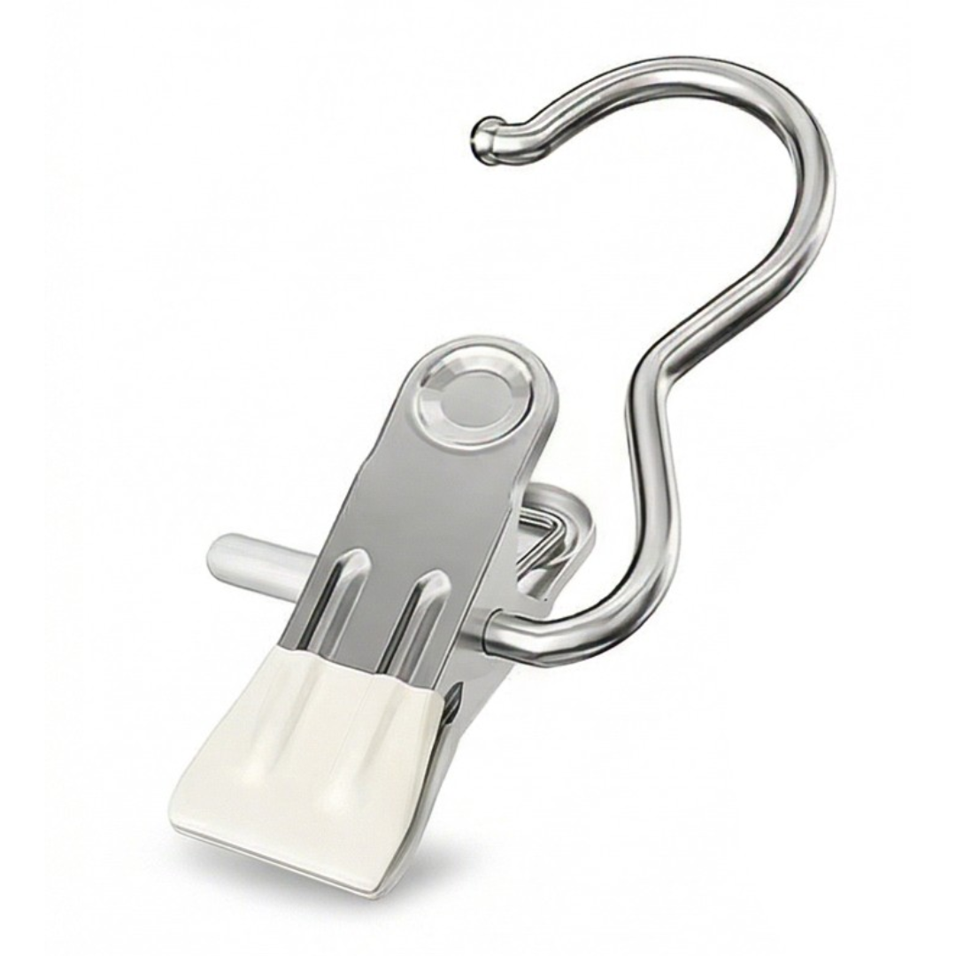 Clipvault Stainless Steel Closet Clip Hooks (20 Pack) - Elena Harper