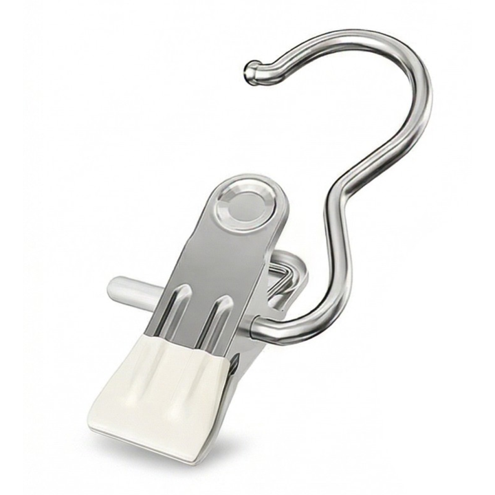 Clipvault Stainless Steel Closet Clip Hooks (20 Pack) - Elena Harper