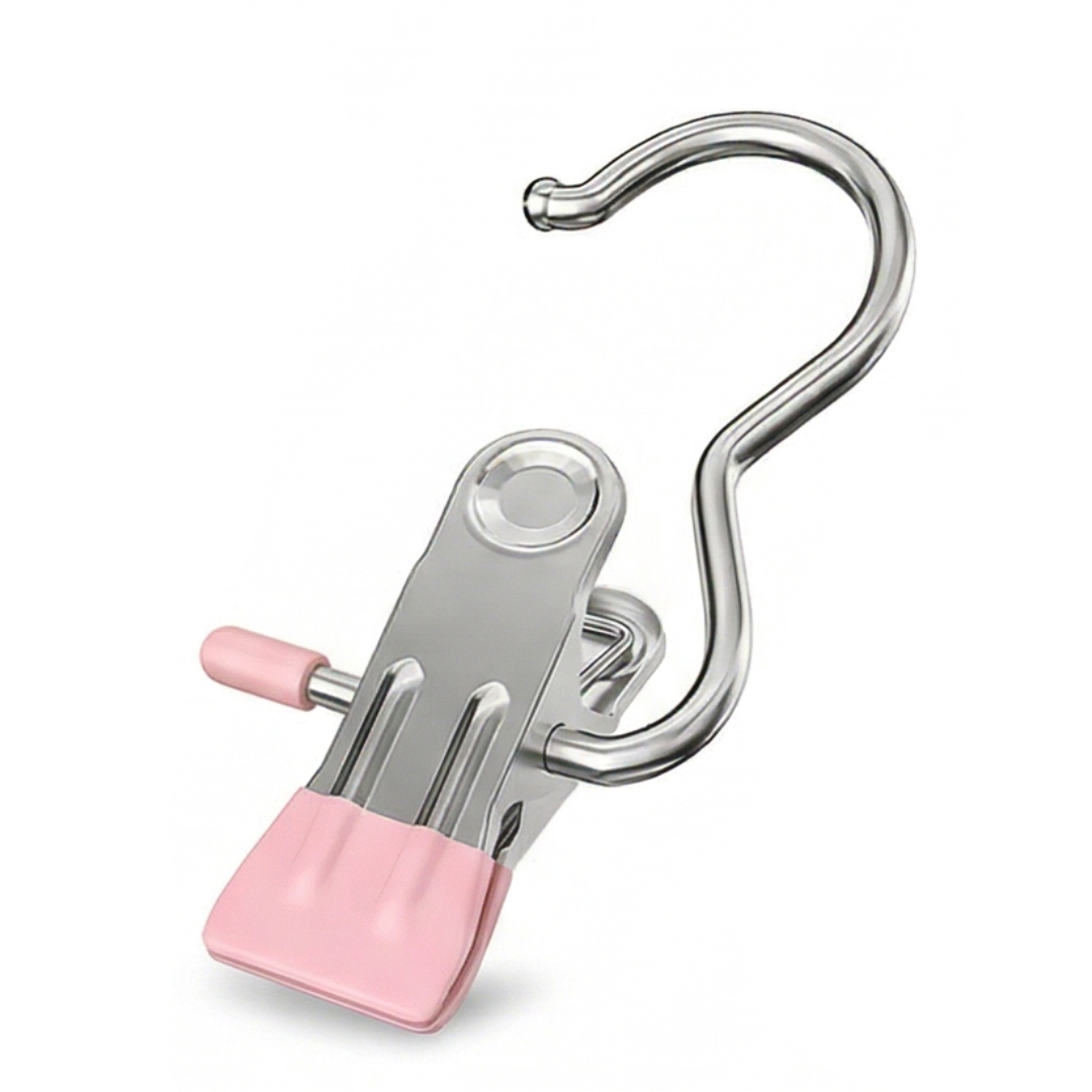 Clipvault Stainless Steel Closet Clip Hooks (20 Pack) - Elena Harper