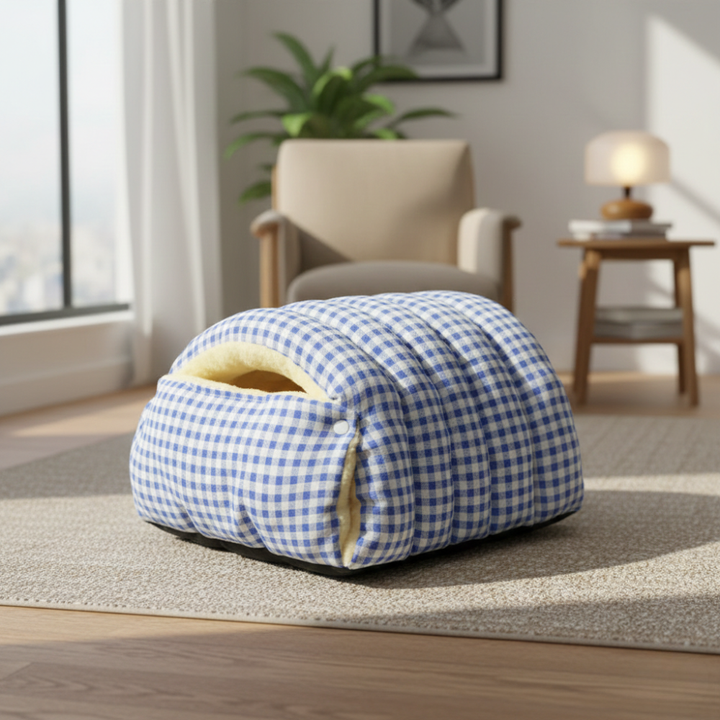 Cavina Plush Half-Dome Cave Bed for Cats - Elena Harper