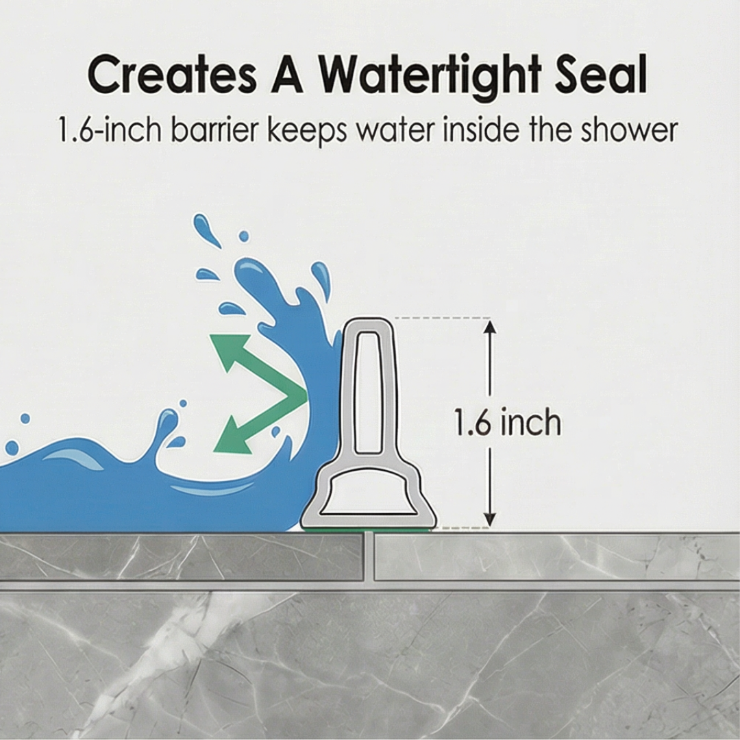 Dryline Flexible shower water barrier (1.5m) - Elena Harper