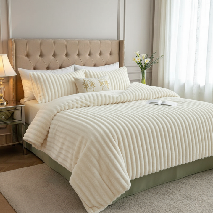 Anori Rabbit Plush Velour Duvet - Elena Harper