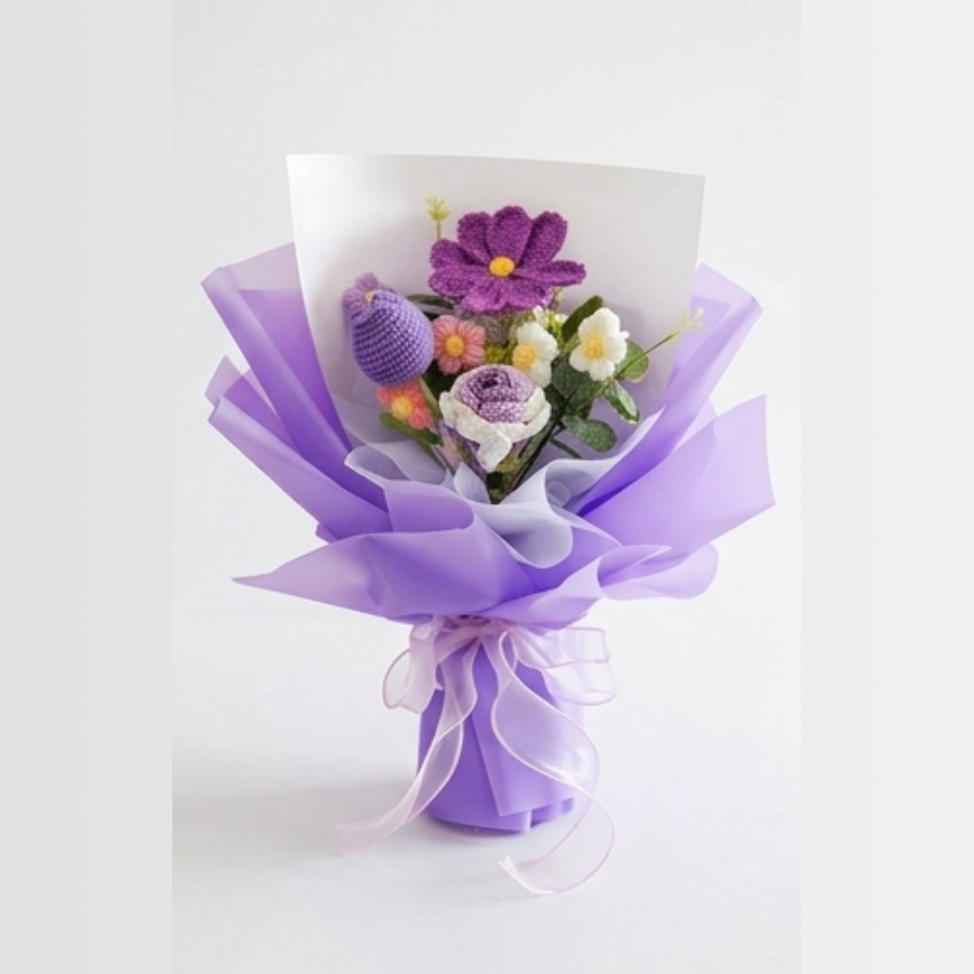 Bloomora Handmade Crochet Flower Bouquet - Elena Harper