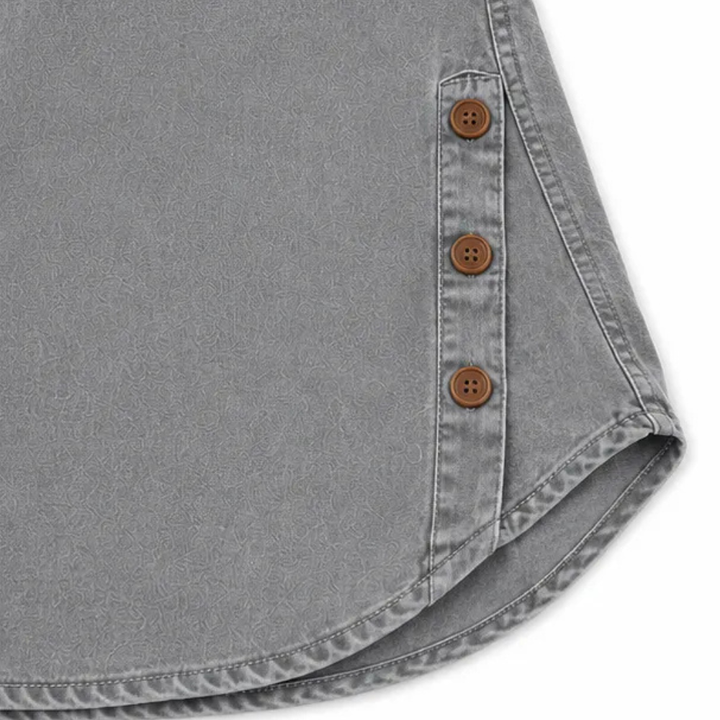 Avelyn Henley Tunic Top with Side Buttons for Women - Elena Harper