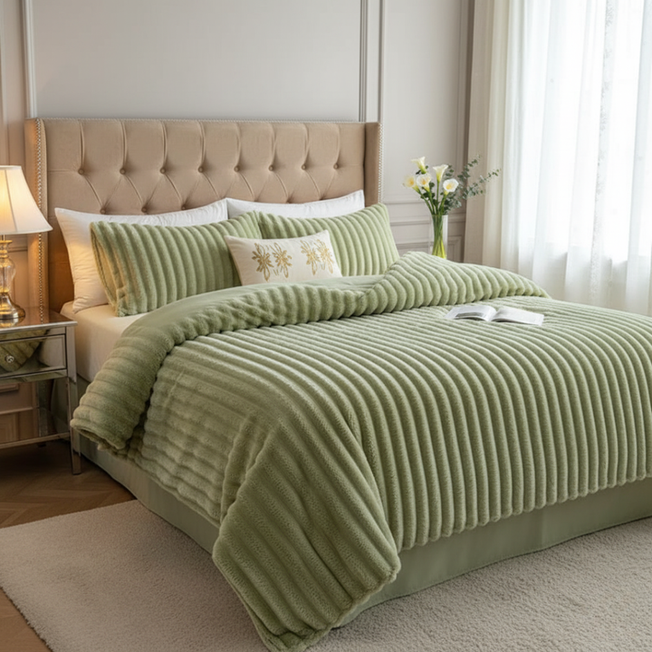 Anori Rabbit Plush Velour Duvet - Elena Harper