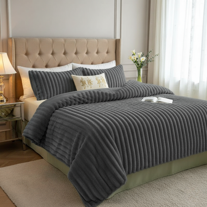 Anori Rabbit Plush Velour Duvet - Elena Harper
