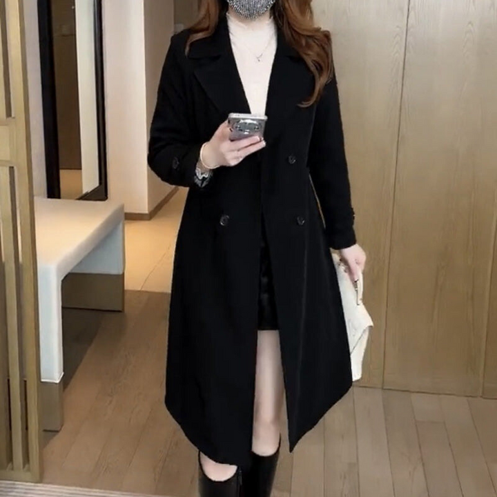 Catherine | Belted Trench Coat with Soft Lining and Long Sleeves for Women