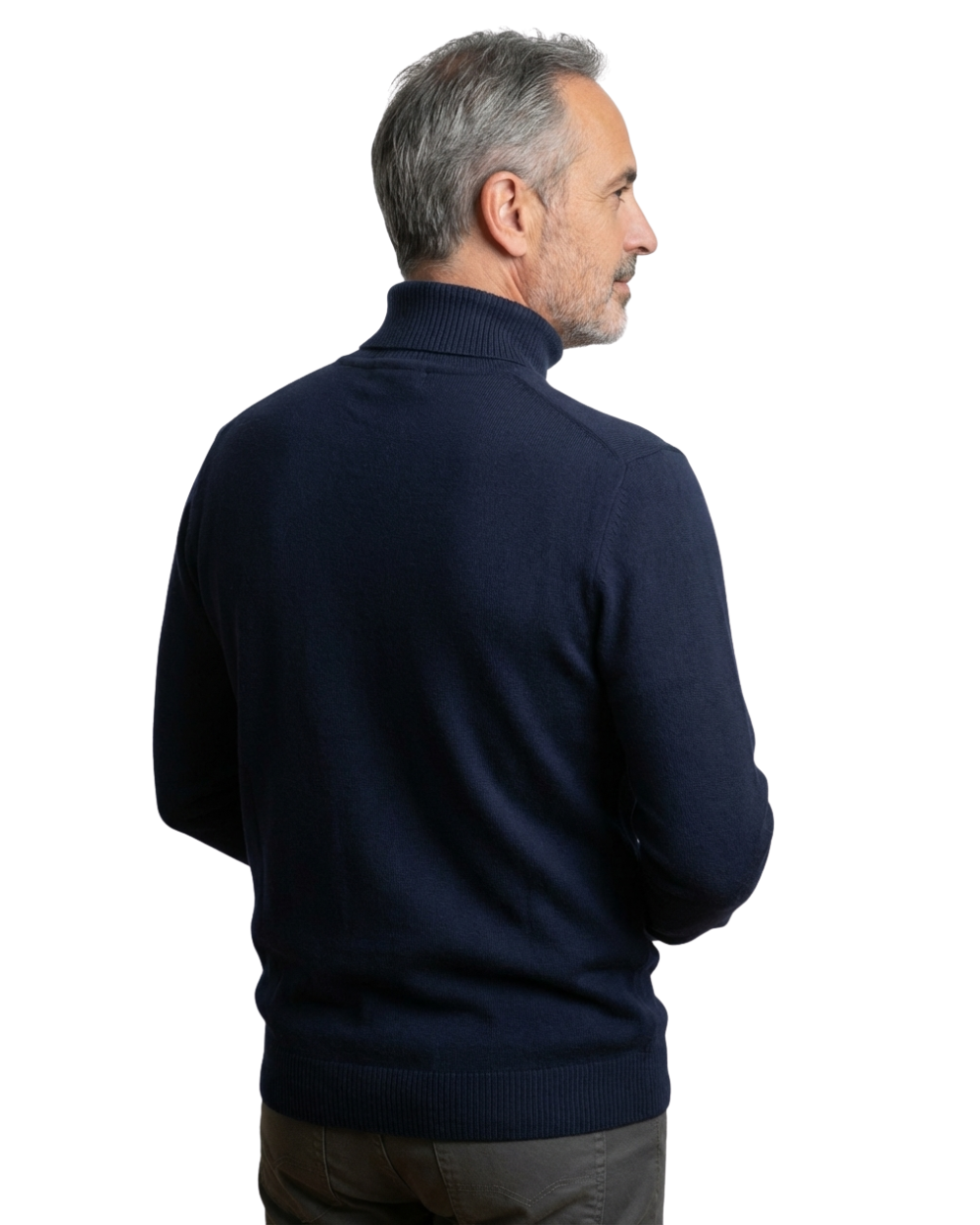 LAURENT MONACO | MEN'S ROLL NECK KNIT SWEATER