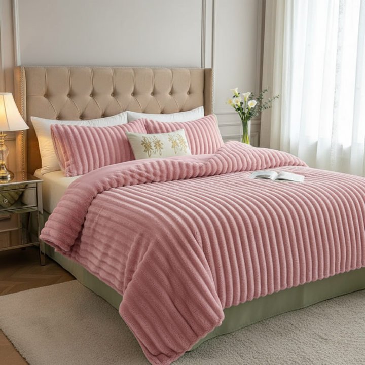 Anori Rabbit Plush Velour Duvet - Elena Harper