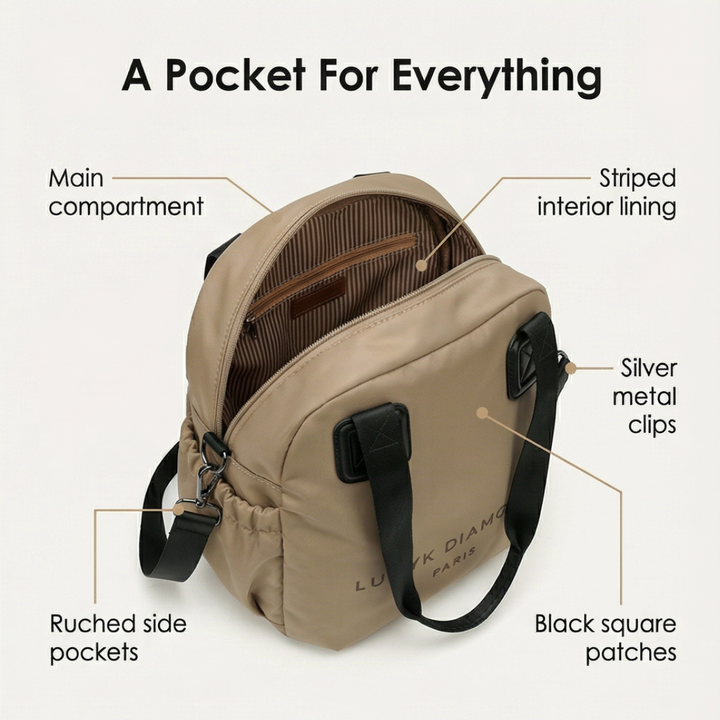 Carryvé 3 in 1 Convertible Nylon Backpack