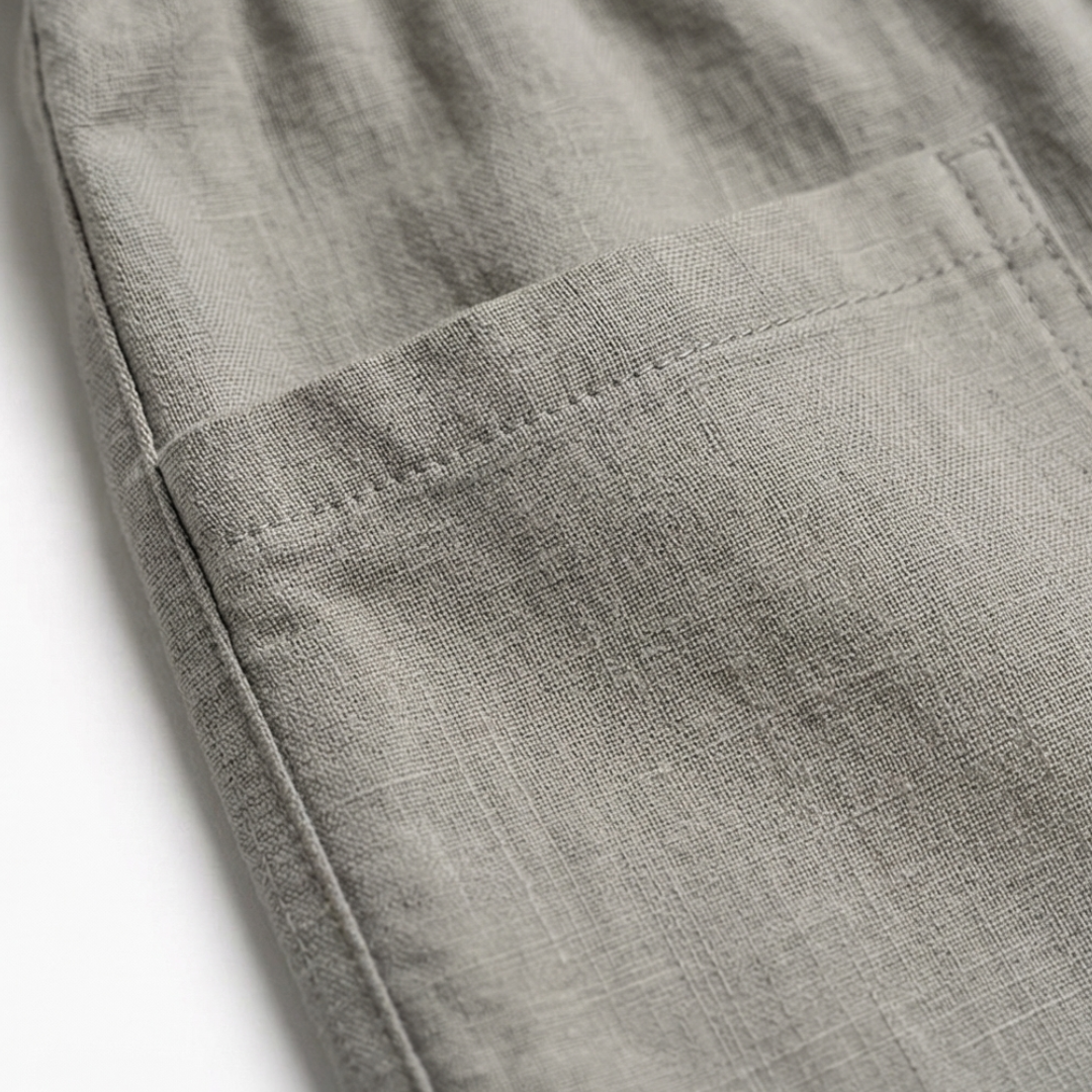 Brezia Relaxed Fit Cotton Linen Capris for Women - Elena Harper