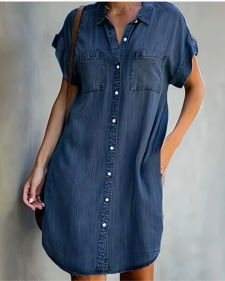 ELENORE Denim Dress - Elena Harper