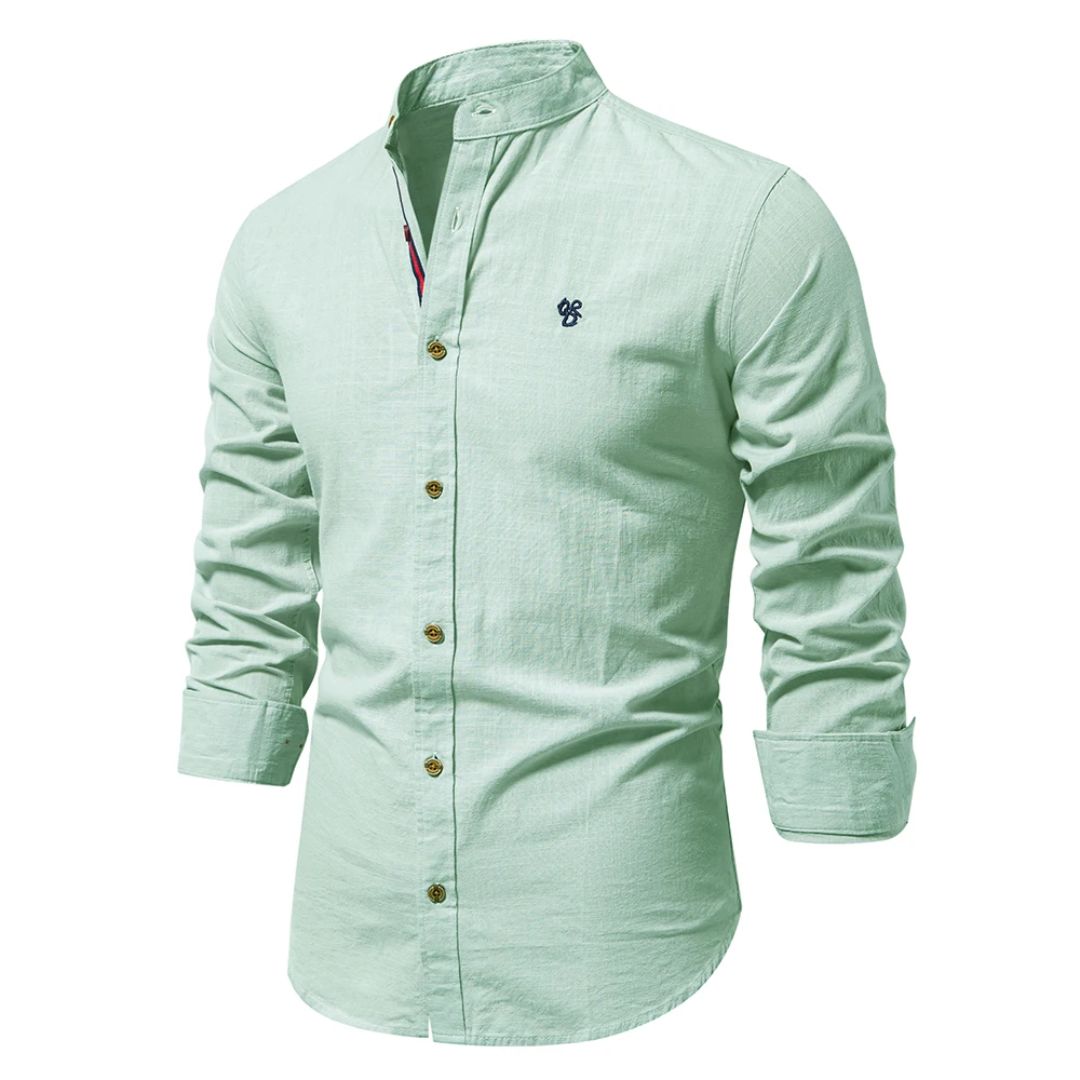 Modern Cotton Shirt for Men – Durable and Elegant Long Sleeve