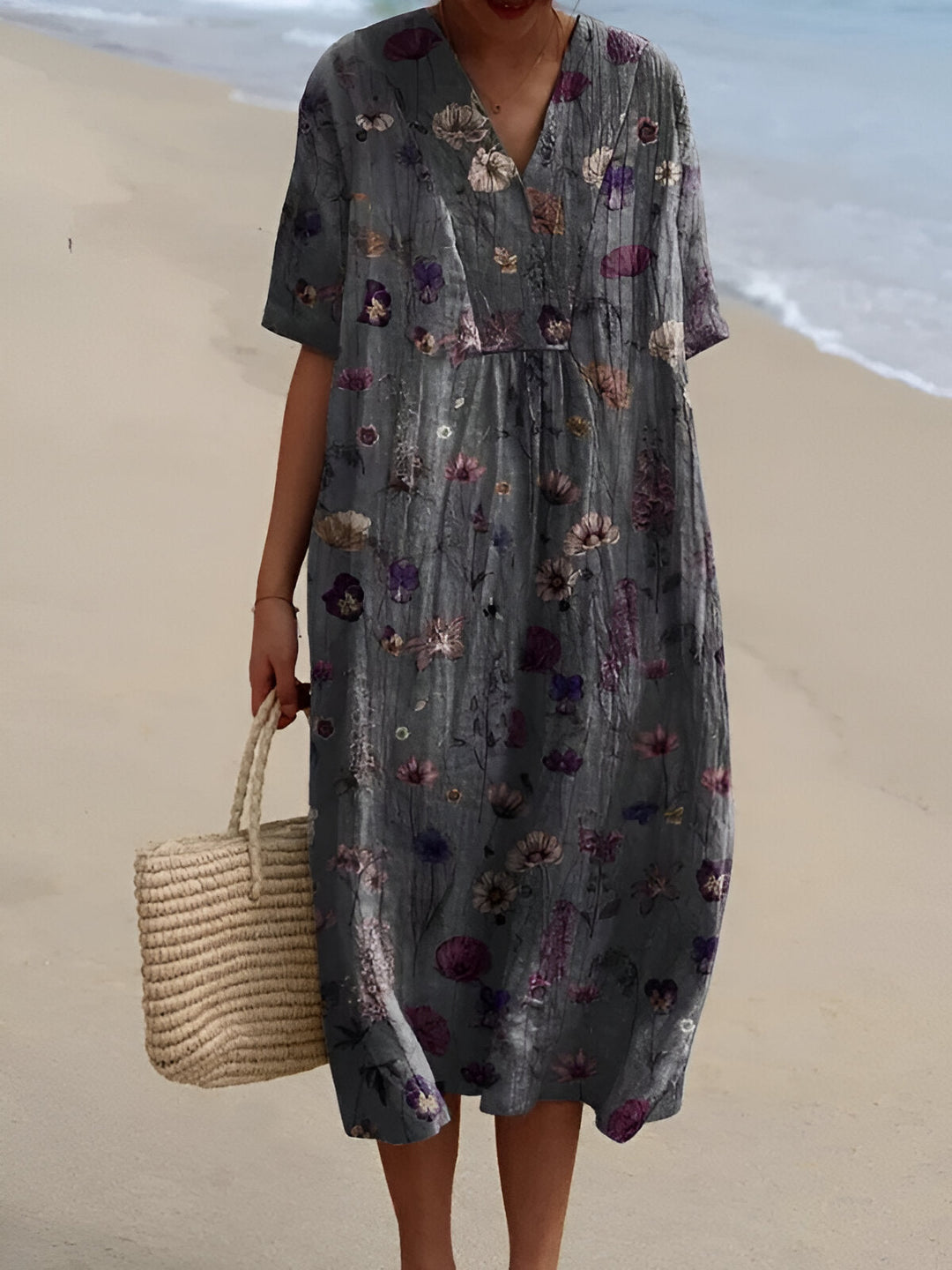 marilla Printed Summer Breeze Dress - Elena Harper