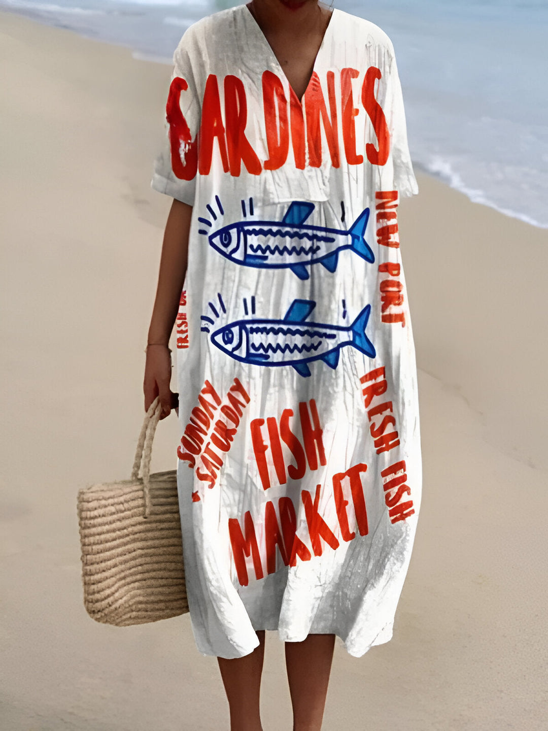 Sardine Summer Breeze Printed Dress - Elena Harper