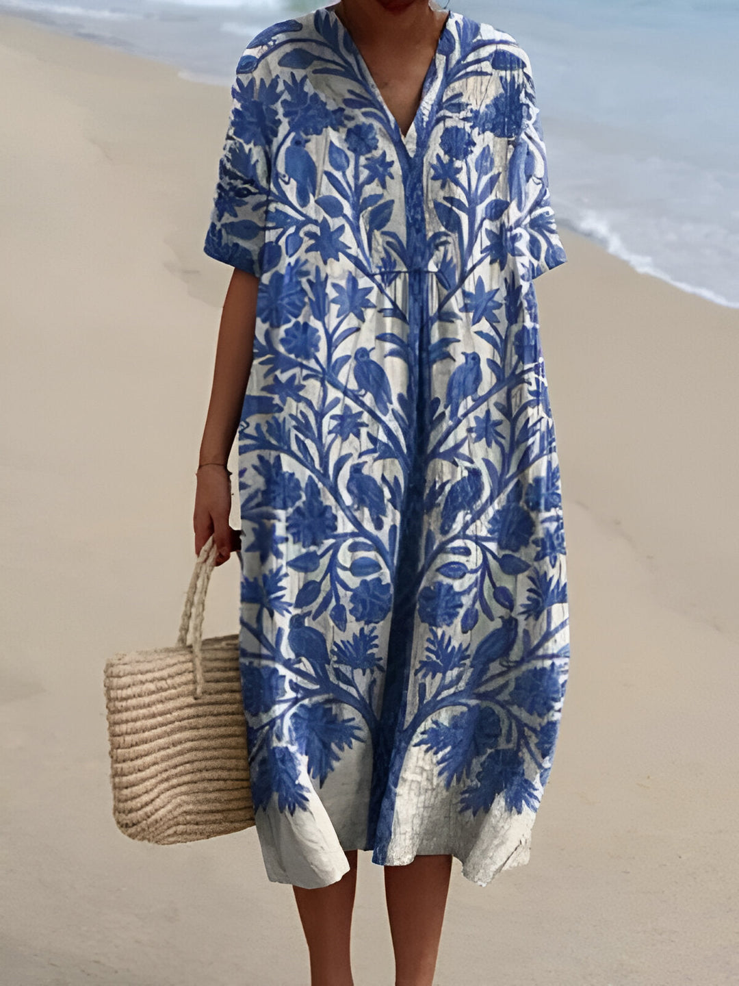 Fenna Summer Breeze Printed Dress - Elena Harper
