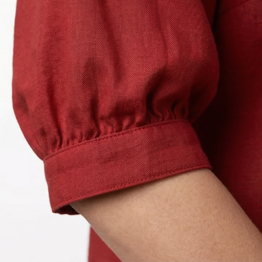 Collara Retro Peter Pan Collar Button Up Blouse - Elena Harper
