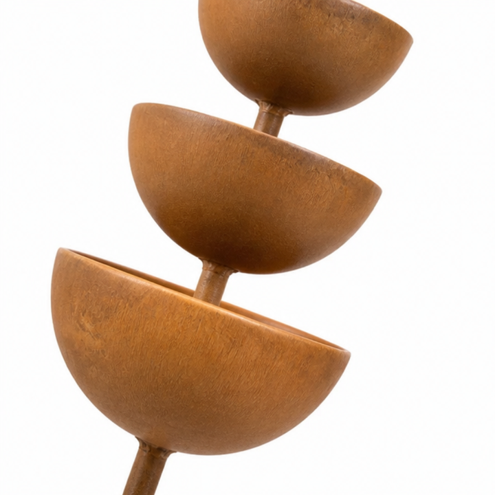 Birdwell Rustic Copper Bird Bath Garden Stake - Elena Harper