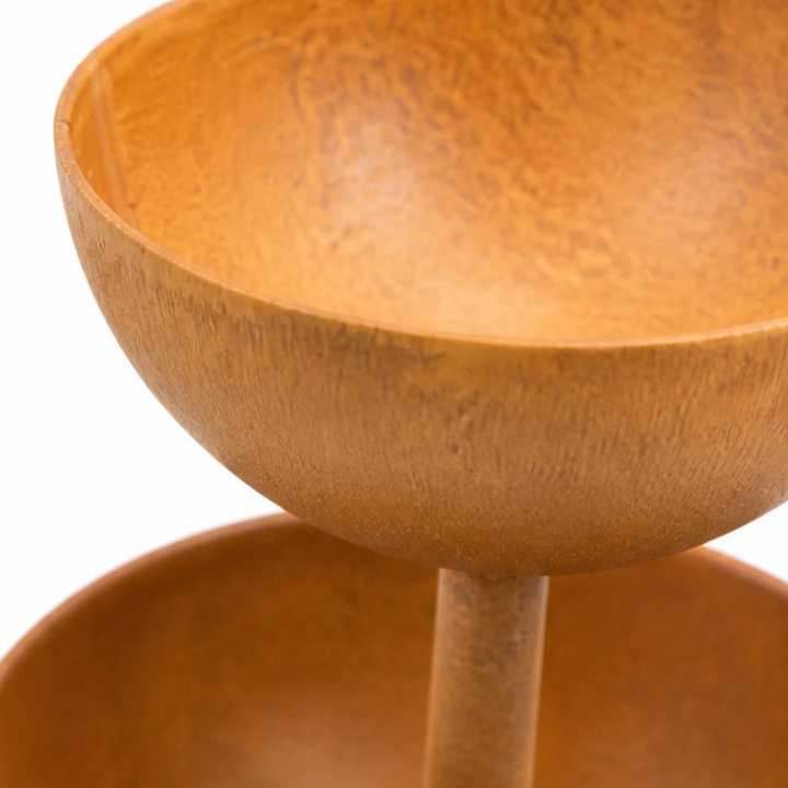 Birdwell Rustic Copper Bird Bath Garden Stake - Elena Harper