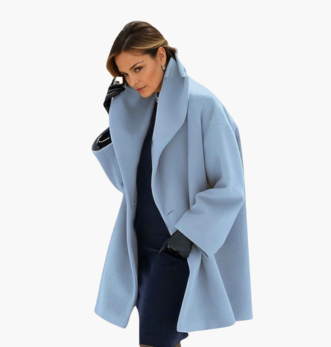 Julia Women's Oversized Winter Coat in Modern Style - Elena Harper