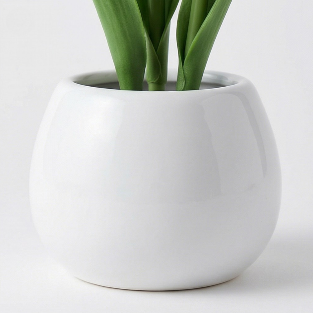 Bloomora LED Tulip Lamp with Ceramic Vase - Elena Harper