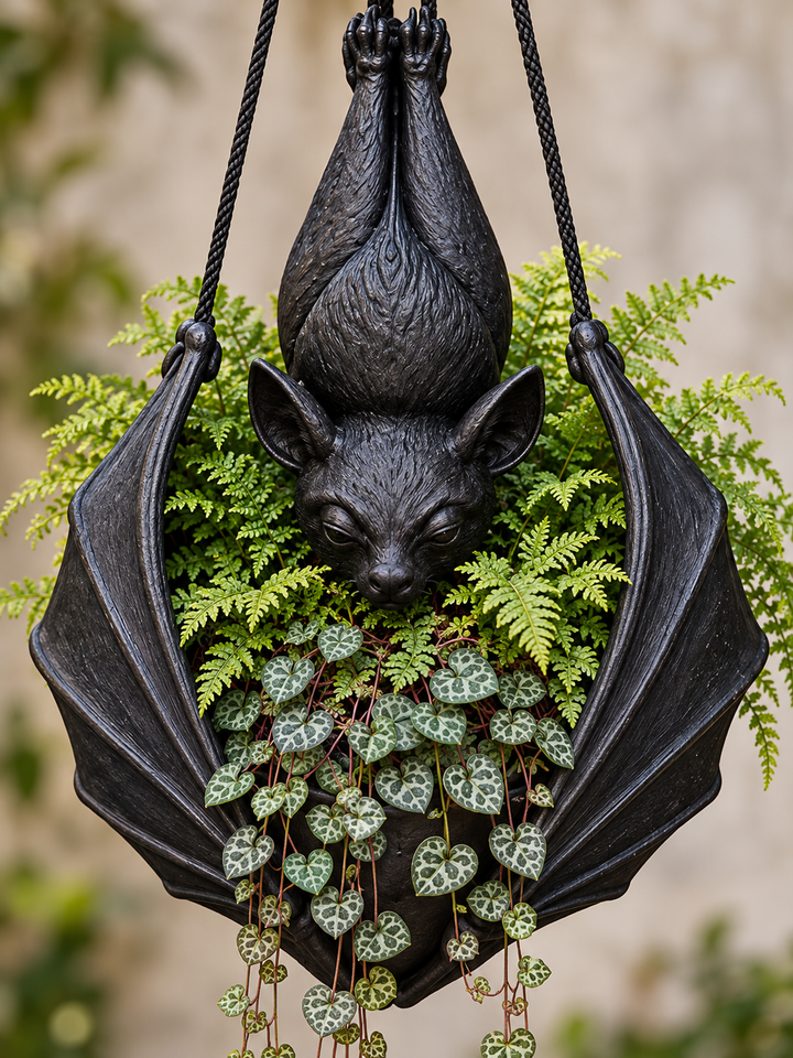 Upside-Down Hanging Bat Planter