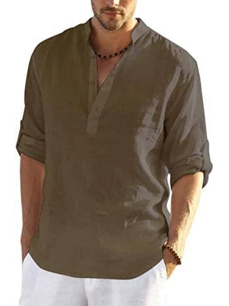ELENA HARPER™  |  COTTON LINEN SHIRT FOR MEN