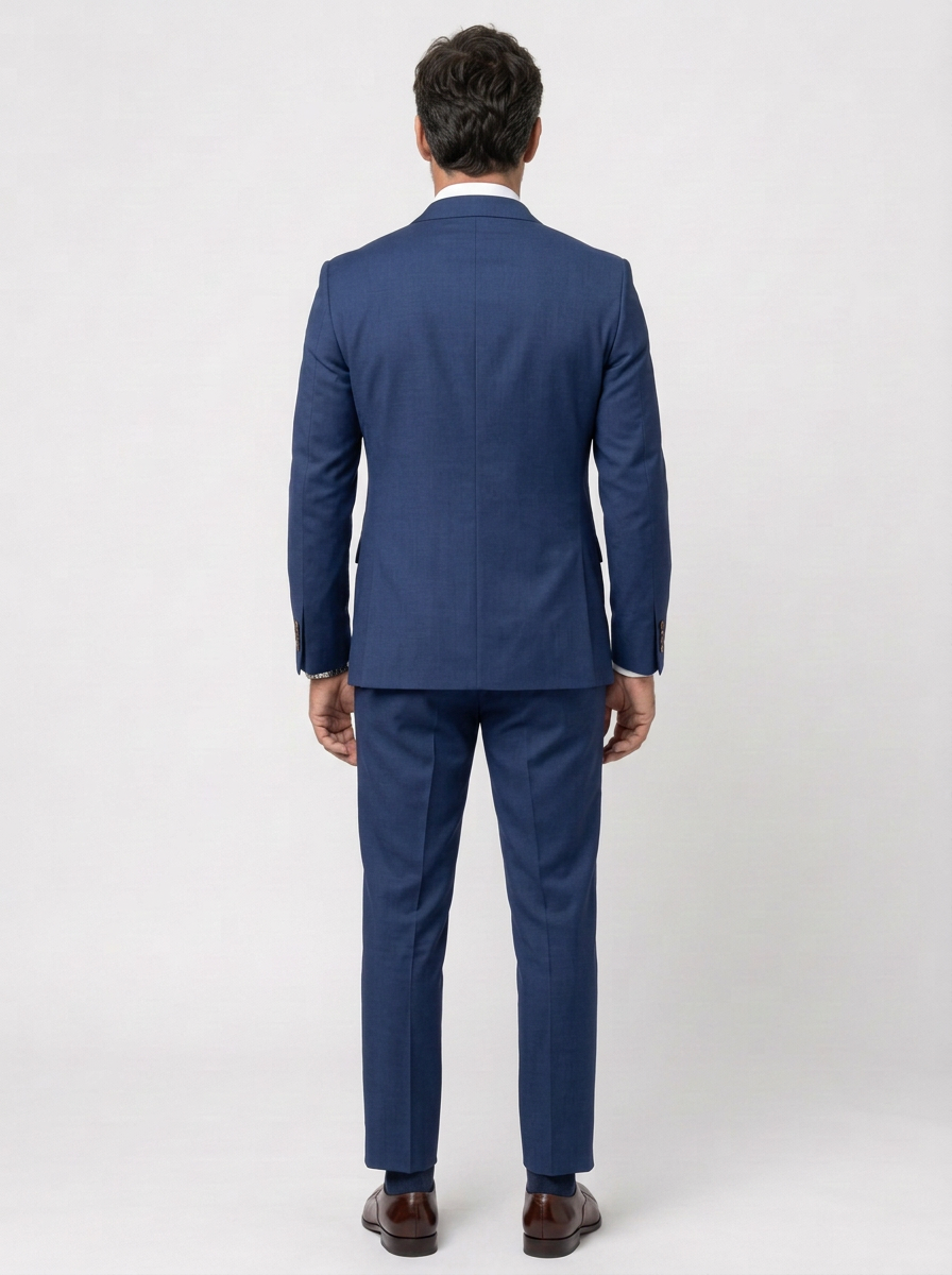 Men's Double-Breasted Peak Lapel Two-Piece Suit