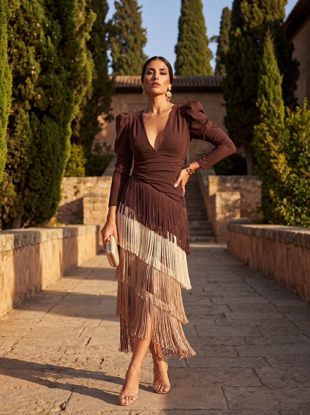 Fringe Round Dress - Elena Harper