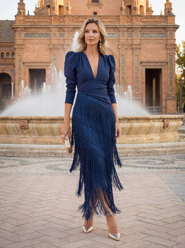 Fringe Round Dress - Elena Harper