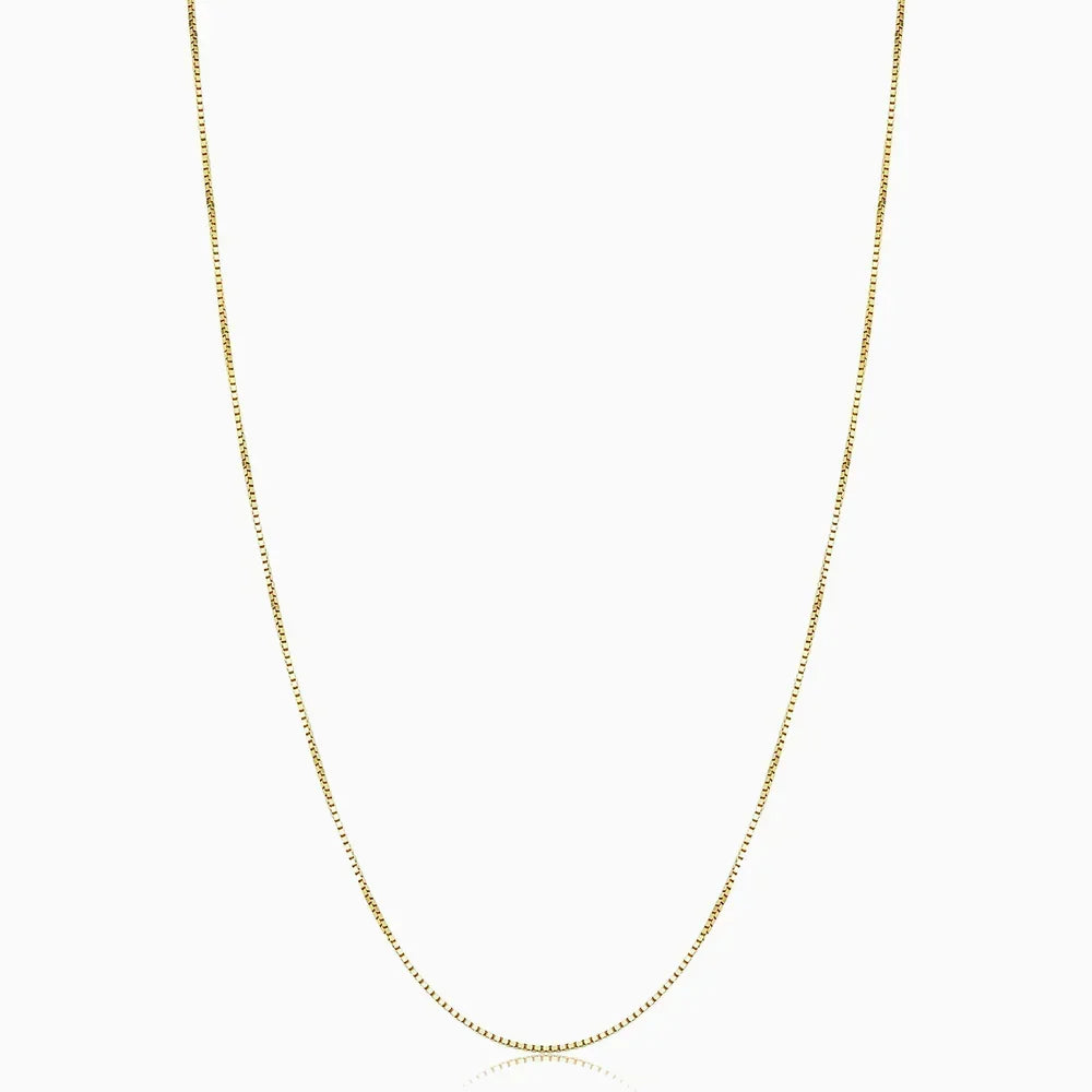 Bodega Box Necklace | White Gold